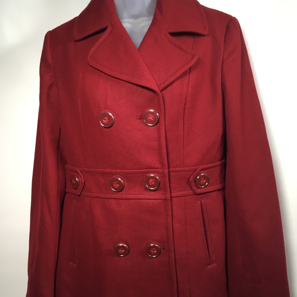 Gorgeous Red Pea Coat - Kenneth Cole